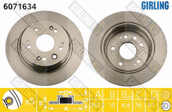 Brake Disc (6071634)