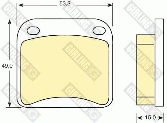Brake Pad Set, disc brake (6101159)