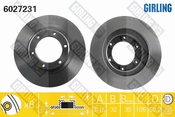 Brake Disc (6027231)