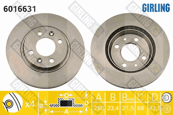 Brake Disc (6016631)