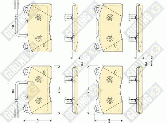 Brake Pad Set, disc brake (6118889)