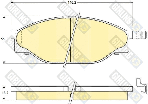 Brake Pad Set, disc brake (6131099)