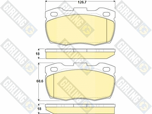 Brake Pad Set, disc brake (6114526)