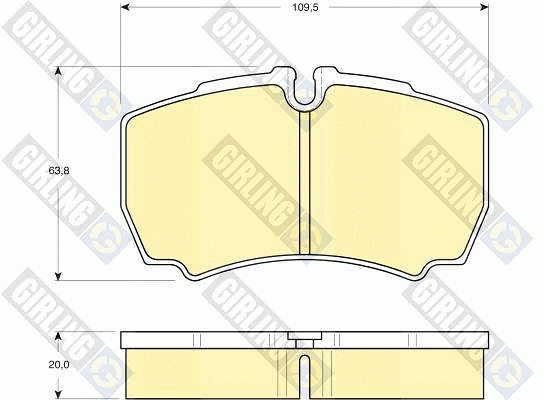 Brake Pad Set, disc brake (6115359)