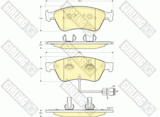 Brake Pad Set, disc brake (6115982)