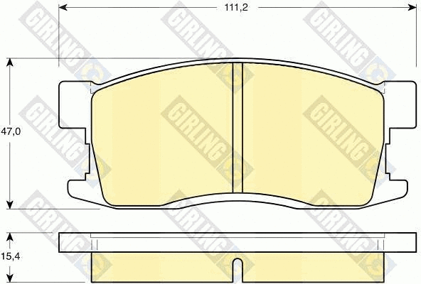 Brake Pad Set, disc brake (6130949)