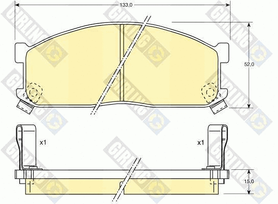 Brake Pad Set, disc brake (6107379)