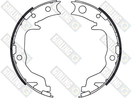 Brake Shoe Set, parking brake