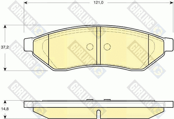 Brake Pad Set, disc brake (6133469)