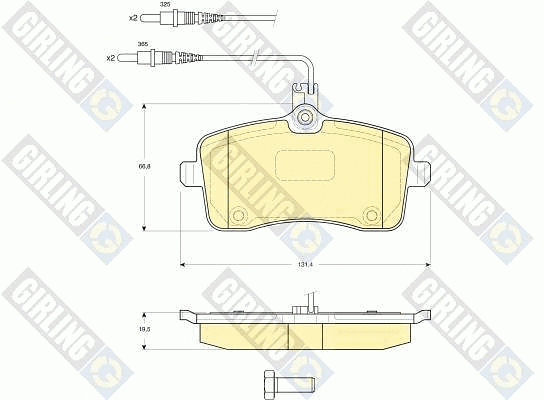 Brake Pad Set, disc brake (6115941)
