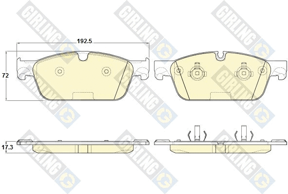 Brake Pad Set, disc brake (6119702)