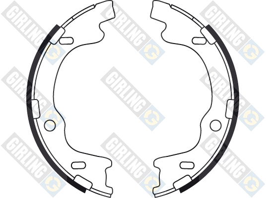 Brake Shoe Set, parking brake