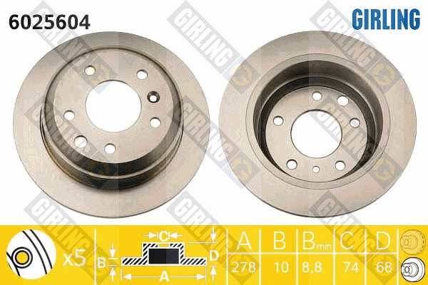 Brake Disc (6025604)