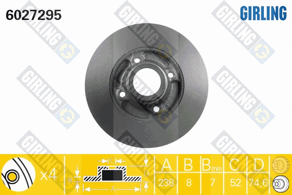 Brake Disc (6027295)