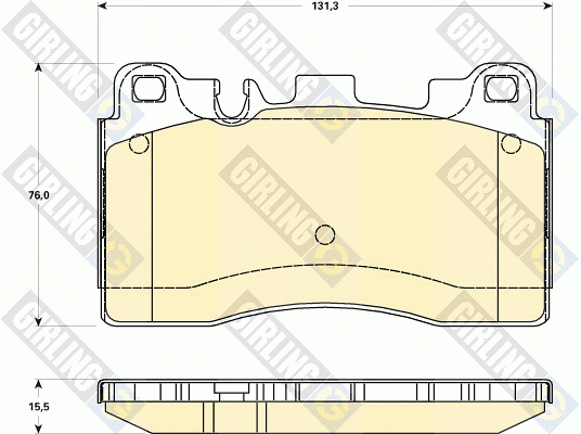 Brake Pad Set, disc brake (6119069)