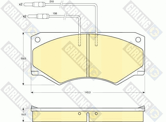 Brake Pad Set, disc brake (6103899)