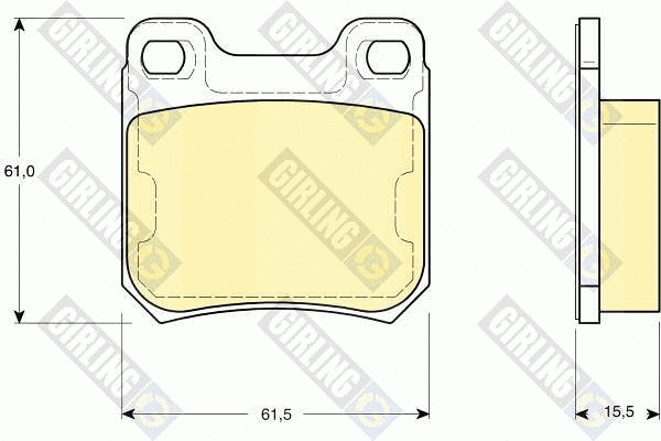Brake Pad Set, disc brake (6113462)
