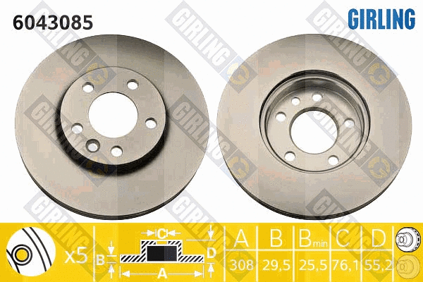 Brake Disc (6043085)
