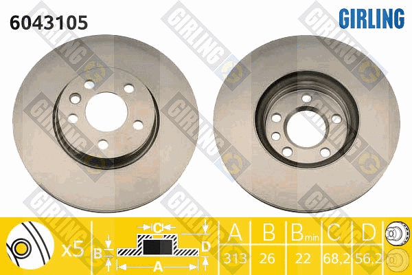 Brake Disc (6043105)