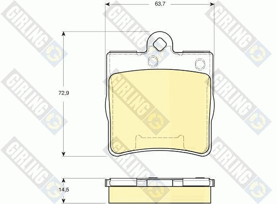 Brake Pad Set, disc brake (6115452)