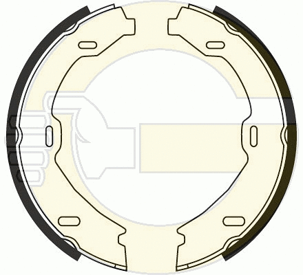 Brake Shoe Set, parking brake