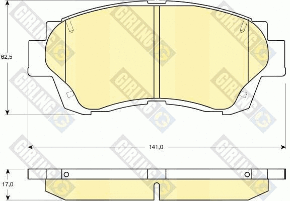 Brake Pad Set, disc brake (6131559)