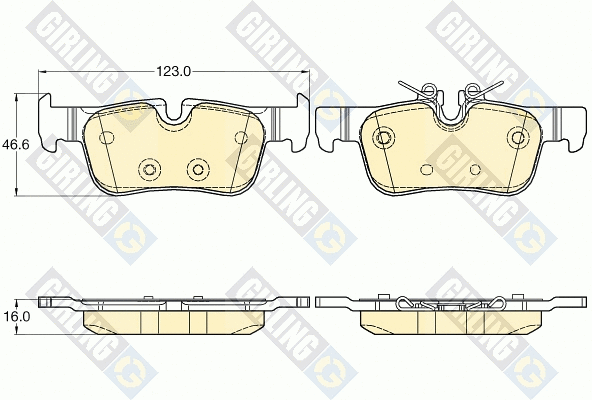 Brake Pad Set, disc brake (6120632)