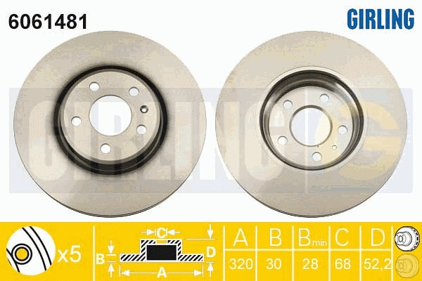 Brake Disc (6061481)