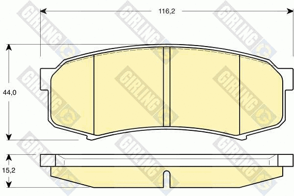 Brake Pad Set, disc brake (6132809)
