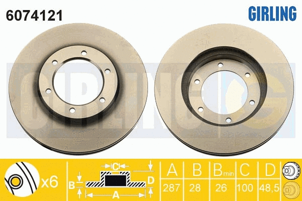 Brake Disc (6074121)
