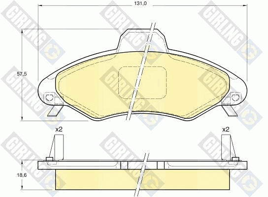 Brake Pad Set, disc brake (6113493)