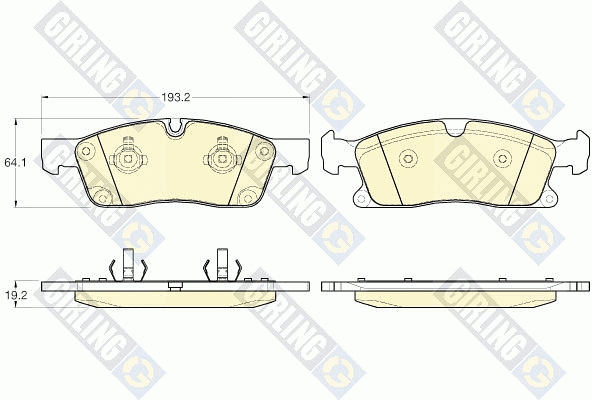Brake Pad Set, disc brake (6119552)