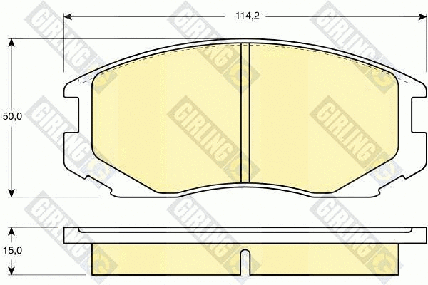 Brake Pad Set, disc brake (6130469)
