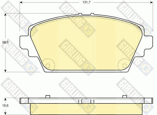 Brake Pad Set, disc brake (6132919)