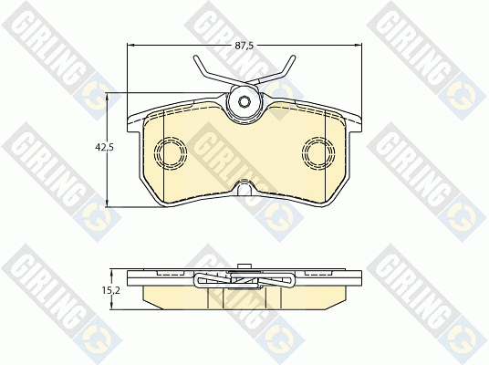 Brake Pad Set, disc brake (6121401)