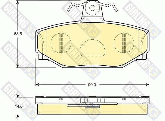 Brake Pad Set, disc brake (6113771)