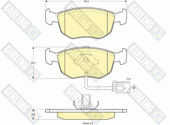 Brake Pad Set, disc brake (6112132)