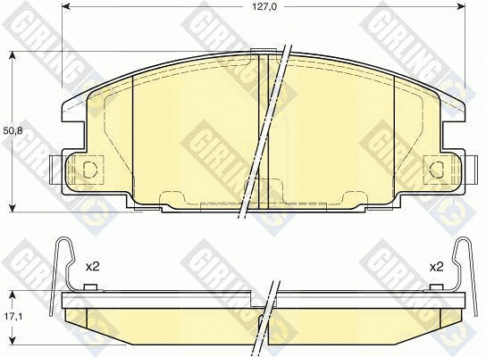 Brake Pad Set, disc brake (6131619)