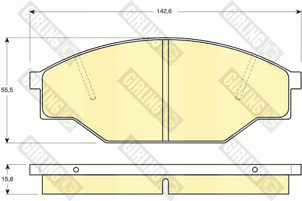 Brake Pad Set, disc brake (6103519)