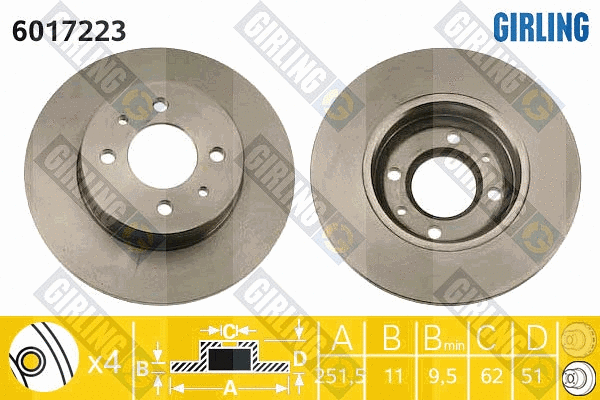 Brake Disc (6017223)