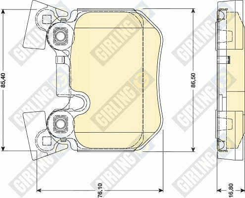 Brake Pad Set, disc brake (6117959)