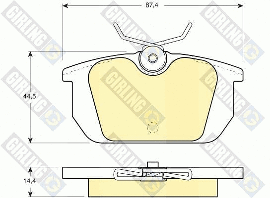 Brake Pad Set, disc brake (6104661)