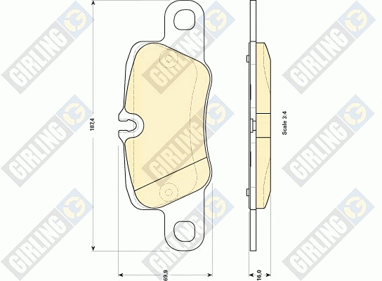 Brake Pad Set, disc brake (6118499)