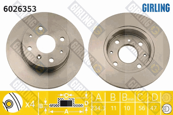 Brake Disc (6026353)