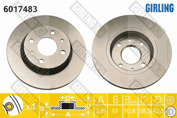 Brake Disc (6017483)
