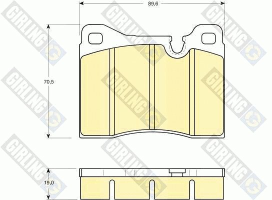 Brake Pad Set, disc brake (6102612)