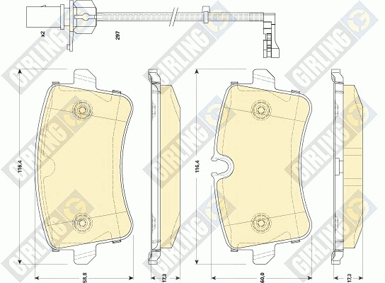 Brake Pad Set, disc brake (6118661)