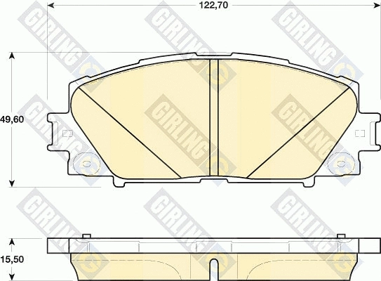 Brake Pad Set, disc brake (6141739)