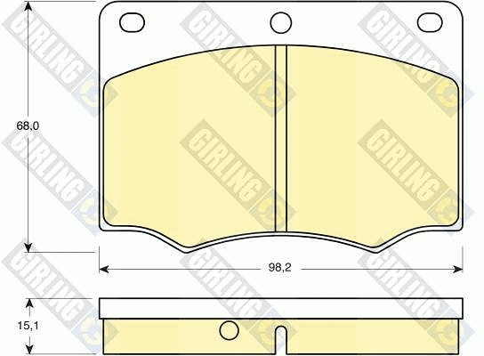 Brake Pad Set, disc brake (6106741)