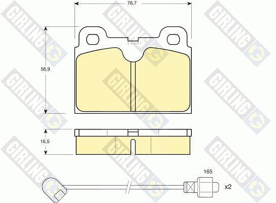 Brake Pad Set, disc brake (6106802)